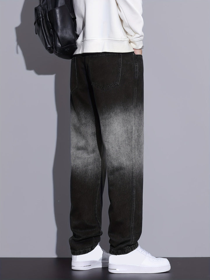 Men's Barrel Jeans | Straight Leg | Streetstyle & Casual | Cotton Blend Denim