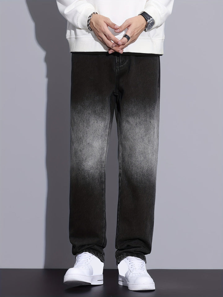 Men's Barrel Jeans | Straight Leg | Streetstyle & Casual | Cotton Blend Denim