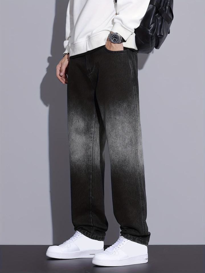 Men's Barrel Jeans | Straight Leg | Streetstyle & Casual | Cotton Blend Denim