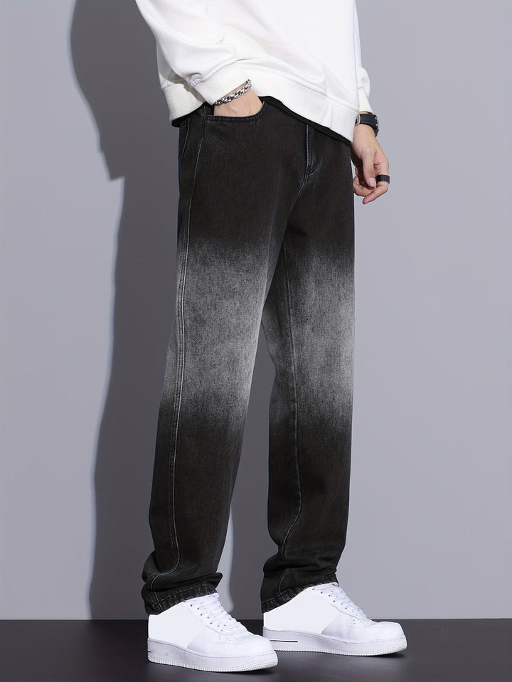 Men's Barrel Jeans | Straight Leg | Streetstyle & Casual | Cotton Blend Denim