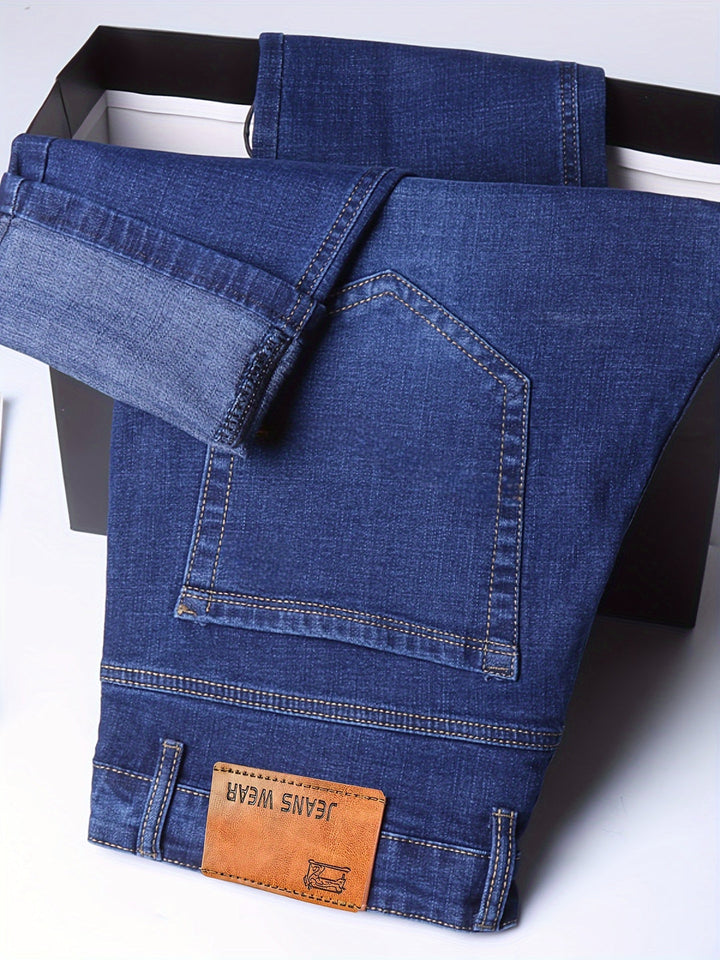 Men's Jeans | Wide Leg | Washed Look & Medium Stretch | Cotton Blend
