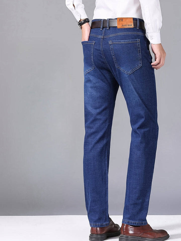 Men's Jeans | Wide Leg | Washed Look & Medium Stretch | Cotton Blend