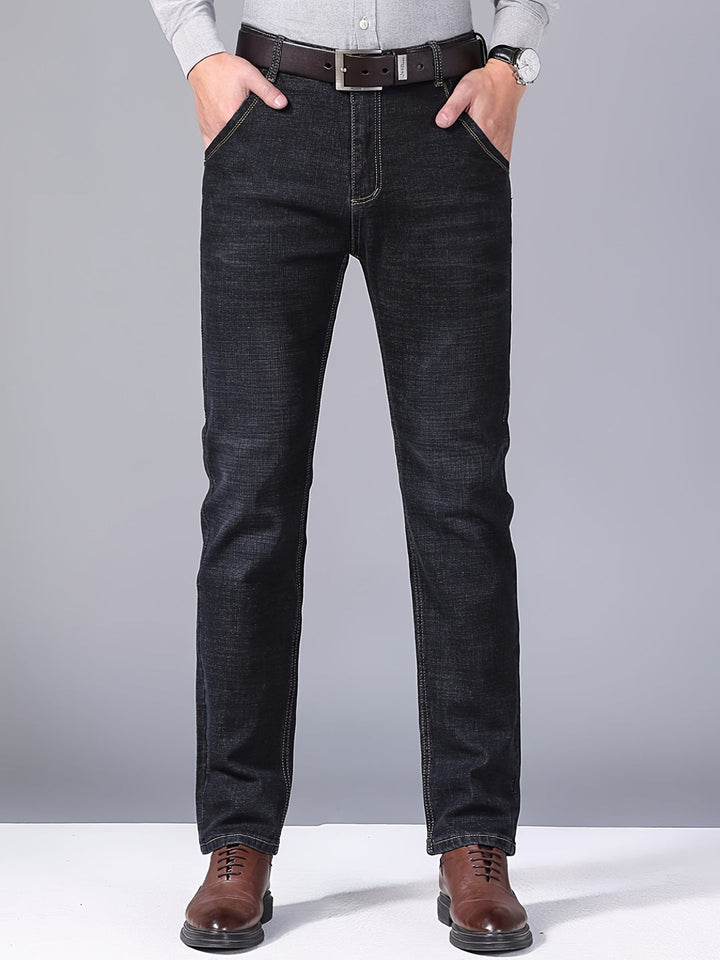 Men's Jeans | Wide Leg | Washed Look & Medium Stretch | Cotton Blend