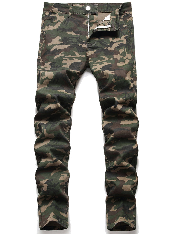 Men's Camouflage Pants | Slim Fit | Washed Look | All Season Wear