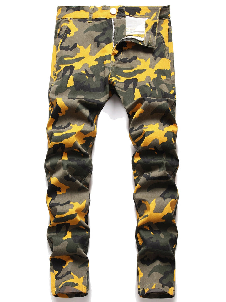 Men's Camouflage Pants | Slim Fit | Washed Look | All Season Wear