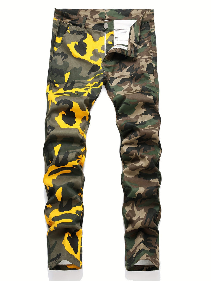 Men's Camouflage Pants | Slim Fit | Washed Look | All Season Wear