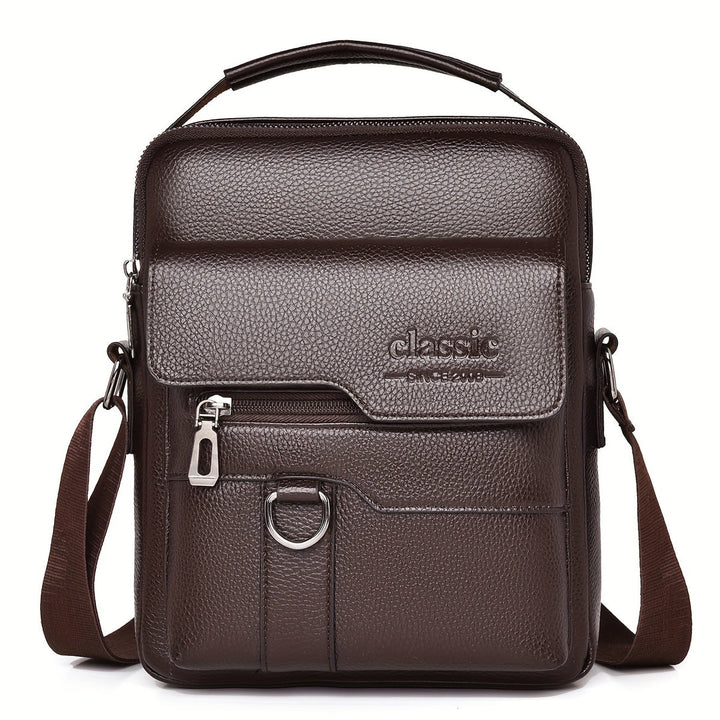 Men's Shoulder Bag | Vintage Design | Multiple Compartments & Detachable Strap