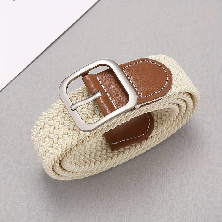 Men’s Belt | Adjustable Canvas Strap | Trendy & Durable | Square Buckle