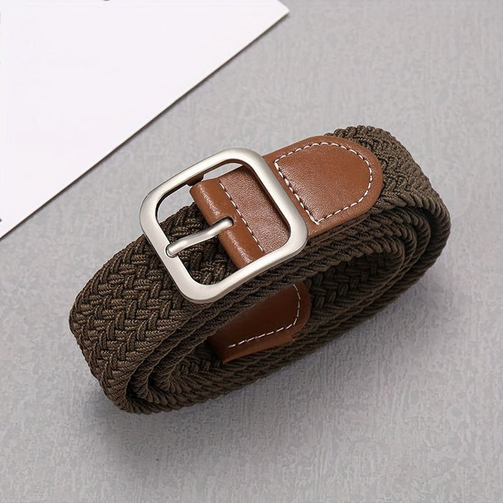 Men’s Belt | Adjustable Canvas Strap | Trendy & Durable | Square Buckle
