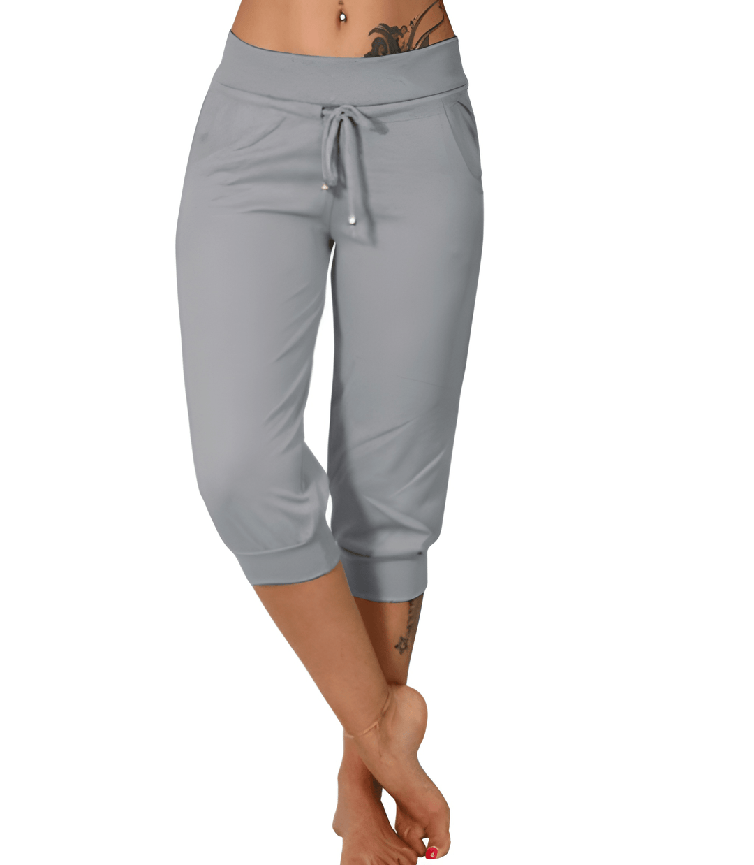 Women’s Casual Pants | Elastic Waist & Cuffed Ankles | Soft & Breathable | Everyday Comfort