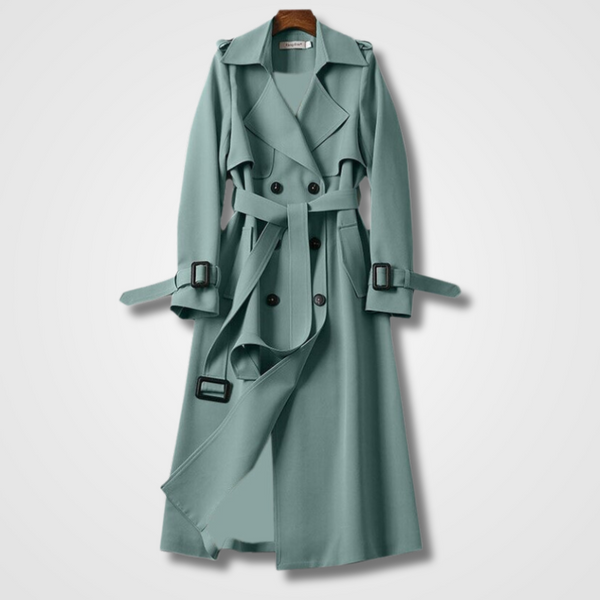 Women's Trench Coat | Water-Resistant & Belted | Elegant & All-Weather Ready