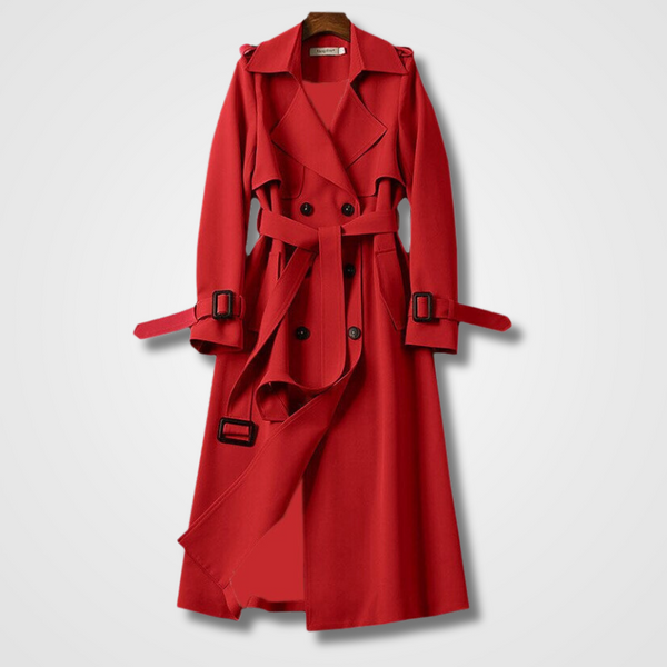Women's Trench Coat | Water-Resistant & Belted | Elegant & All-Weather Ready