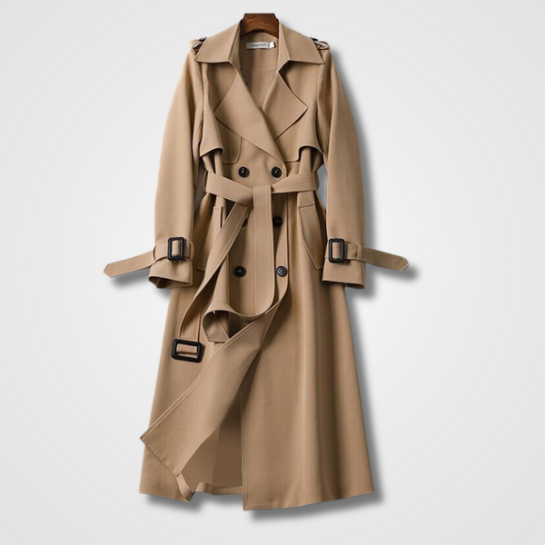 Women's Trench Coat | Water-Resistant & Belted | Elegant & All-Weather Ready