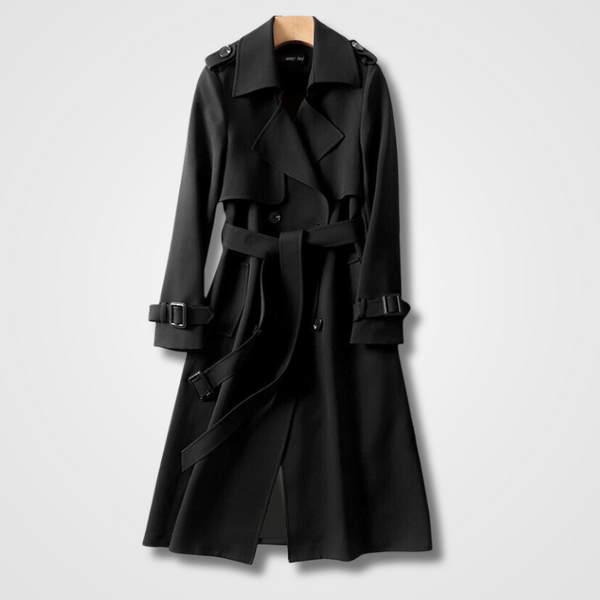 Women's Trench Coat | Water-Resistant & Belted | Elegant & All-Weather Ready