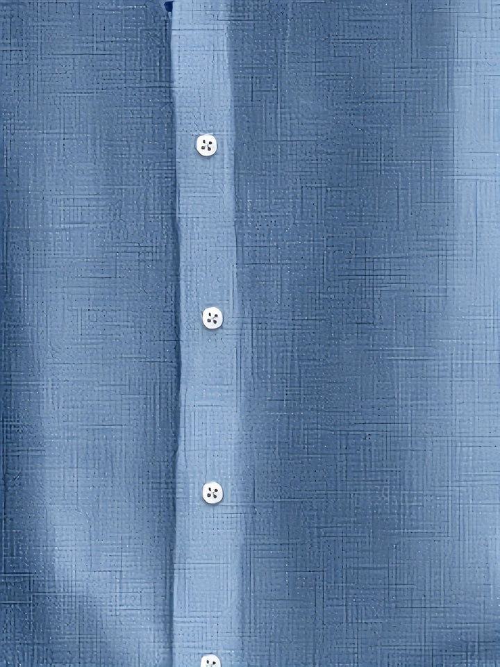 Men’s Shirt | Striped Chest Pocket | Casual Summer Style | Polyester