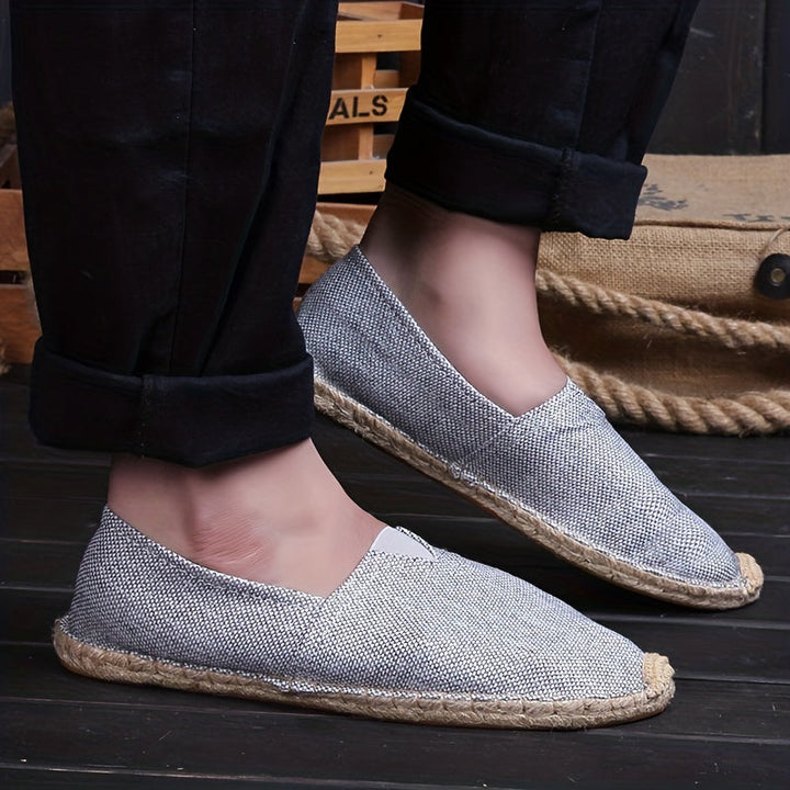 Men’s Espadrilles Loafers | Lightweight & Breathable | Slip-On Comfort | Canvas