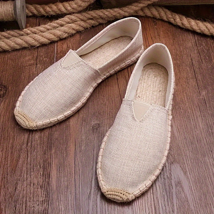Men’s Espadrilles Loafers | Lightweight & Breathable | Slip-On Comfort | Canvas