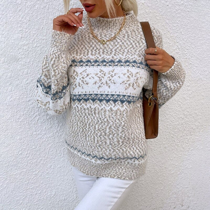 Womens Jumper | Relaxed Knit with Crew Neck | Vintage Style
