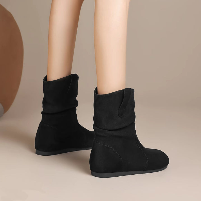 Women’s Shoes | Snow Boots | Flat Pull-On Casual Style