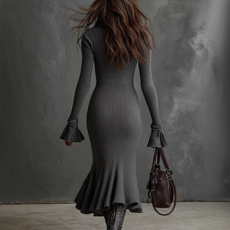 Women's Velvet Dress | Zipper Collar Bodycon | Elegant Dresses