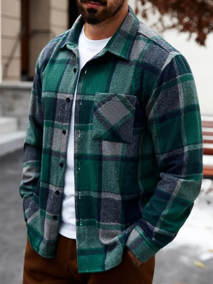 Men’s Checked Shirt | Classic Charm | Casual & Elegant | Soft Cotton Blend