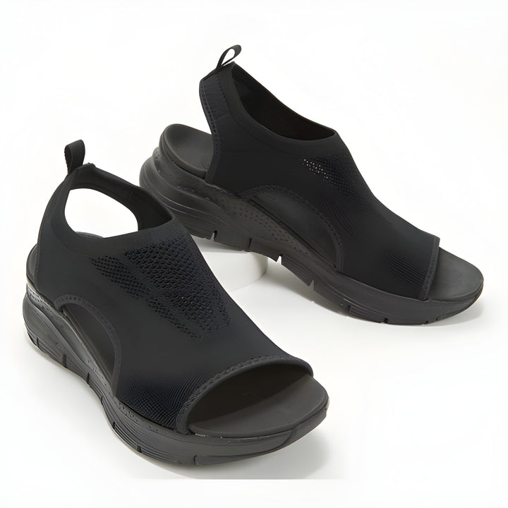 Women's Platform Sandals | Mesh Open Toe | Lightweight & Breathable | Wedge Sole