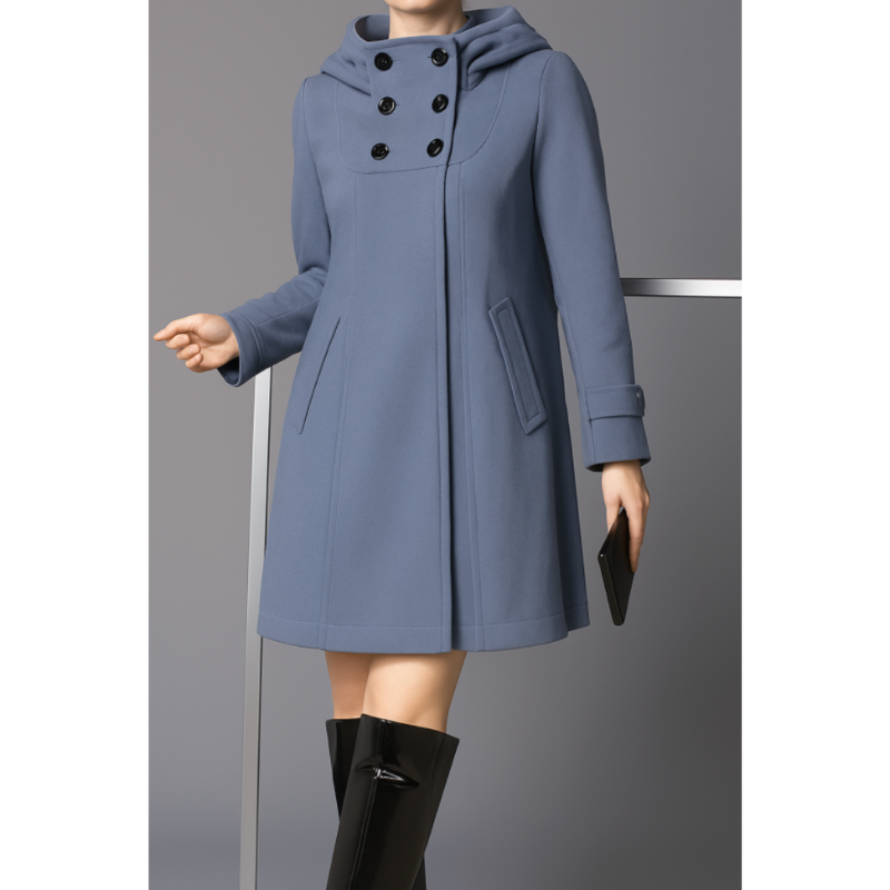 Women's Coat | Hooded Design | Elegant Winter Clothing