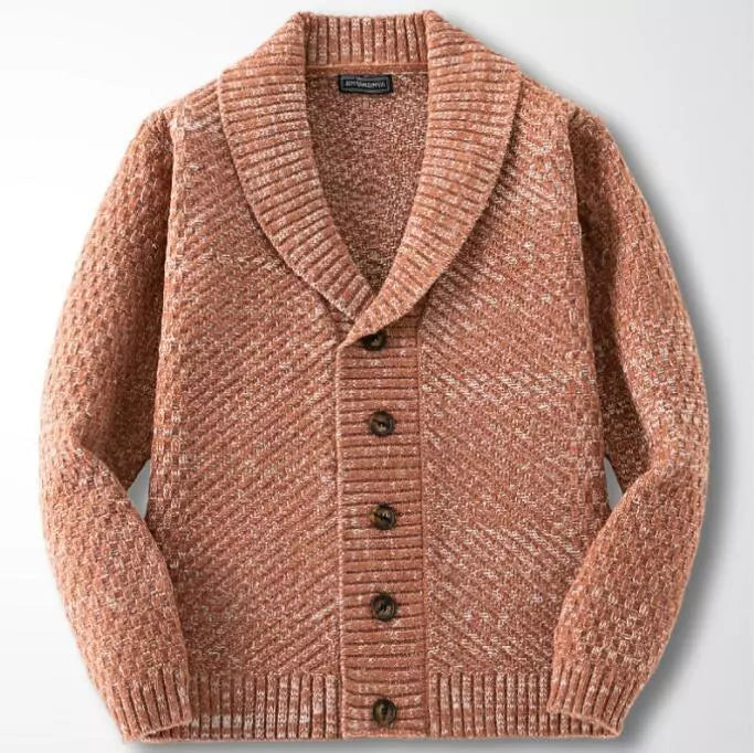 Men’s Winter Jacket | Knitted Design | Thick & Warm Knitwear