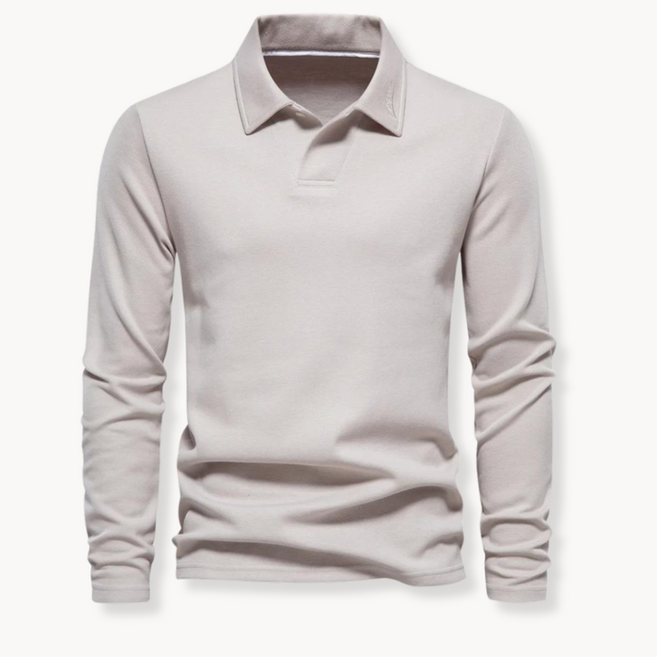 Men’s Polo Shirt | Long Sleeve Polo | Timeless Style |  Men’s Clothing