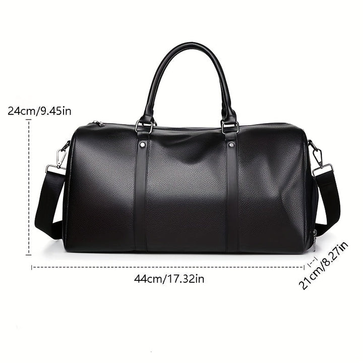 Men’s Travel Bag | Stylish & Multifunctional | Adjustable Shoulder Strap | PU Leather