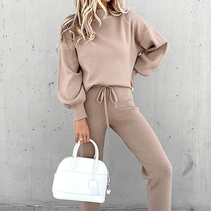 Women's Two-Piece Set | Loose Fit Sweatshirt & Pencil Pants | Casual Loungewear