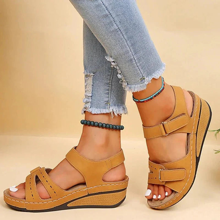 Women's Platform Sandals | Adjustable Strap & Open Toe | Comfortable Fit | Summer Style