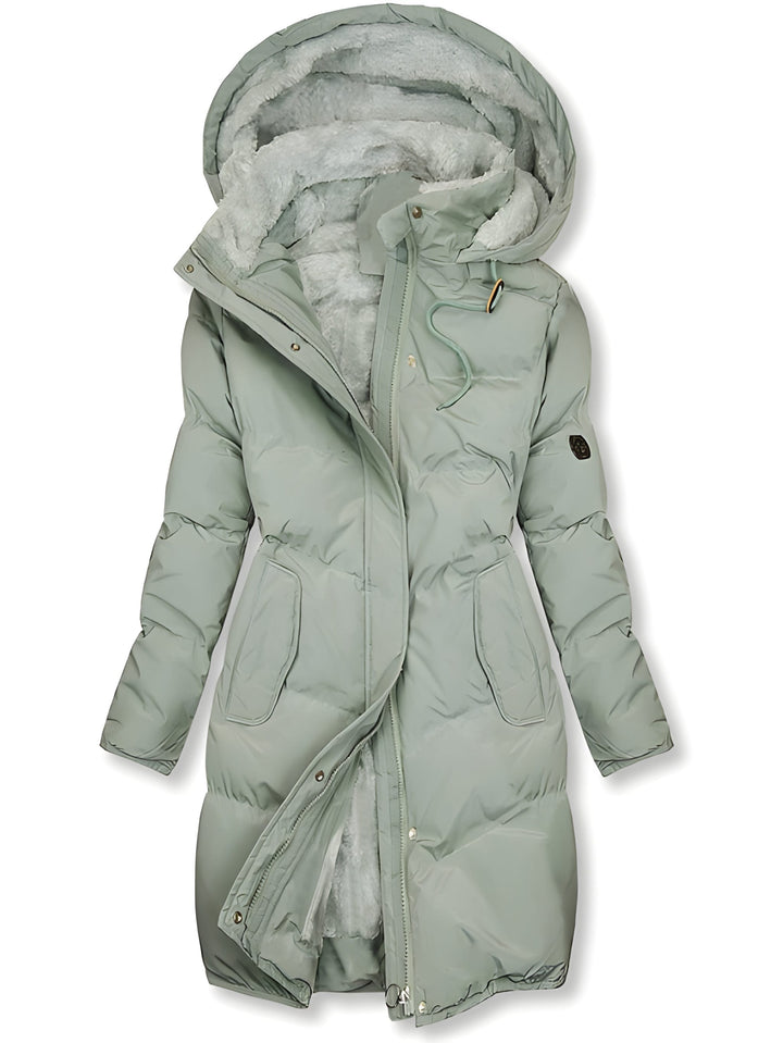 Women’s Winter Coat | Hooded Long | Slim Fit Warm Jacket