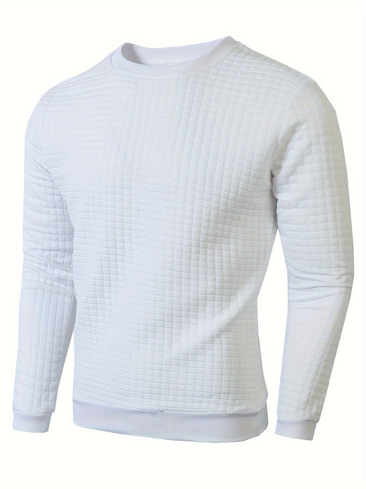 Men’s Sweater | Soft Honeycomb Knit | Crew Neck | Regular Fit