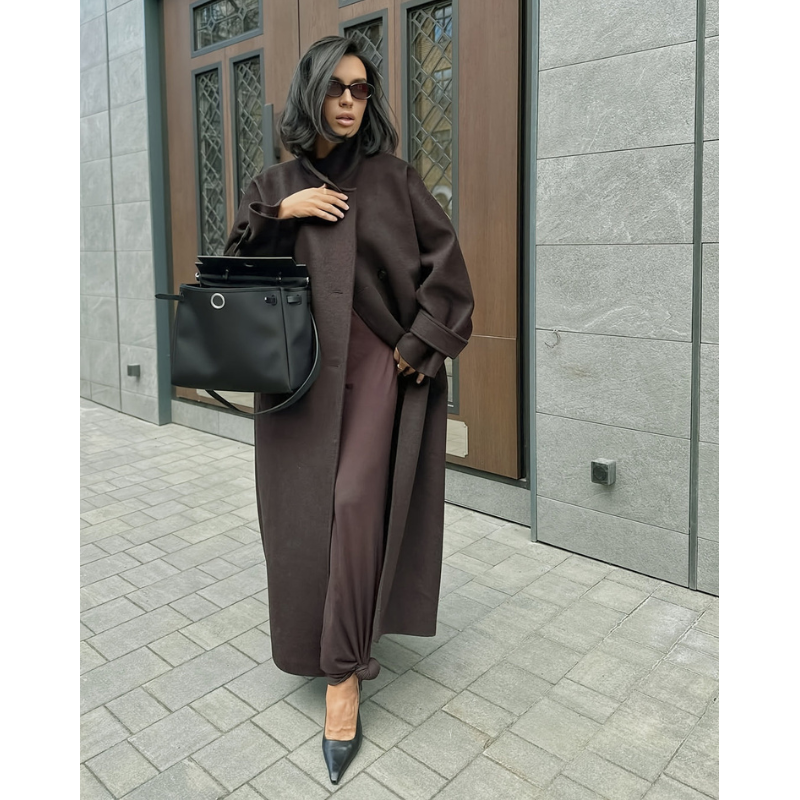 Women’s Long Jacket | Elegant Overcoat | Long Sleeve Clothings