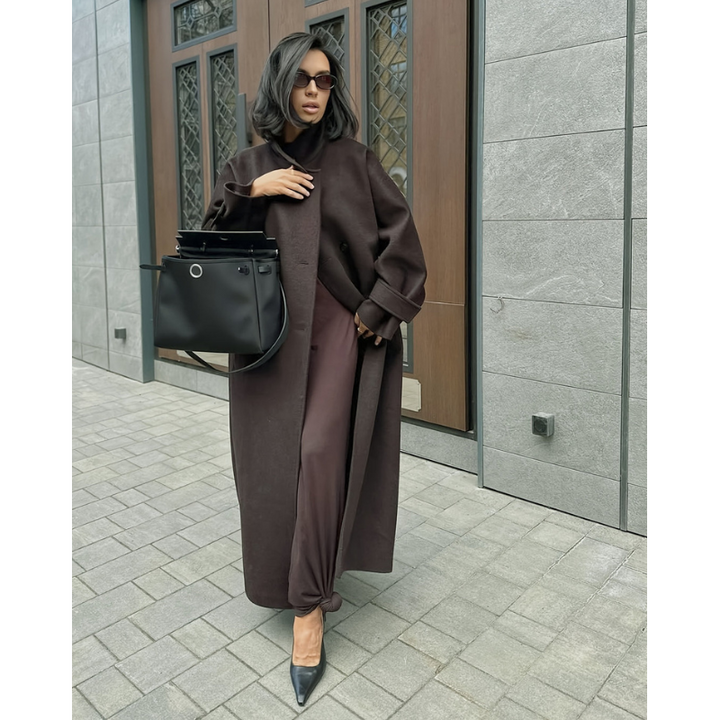 Women’s Long Jacket | Elegant Overcoat | Long Sleeve Clothings