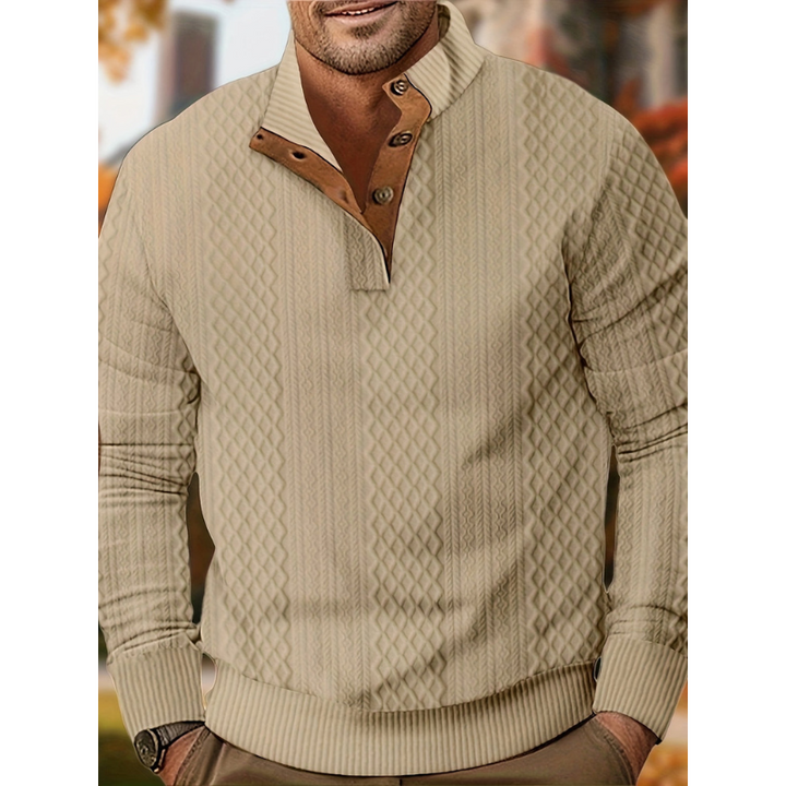 Men’s Sweatshirt | Striped Pullover Design | Casual Mens Clothing