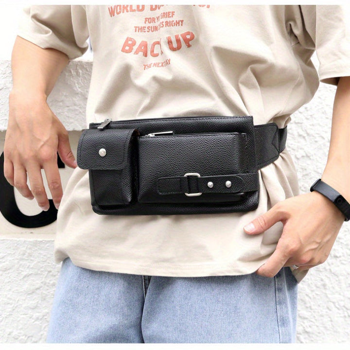 Men's Shoulder Bag | Multifunctional Design | Adjustable Strap & Multiple Pockets | Premium Leather