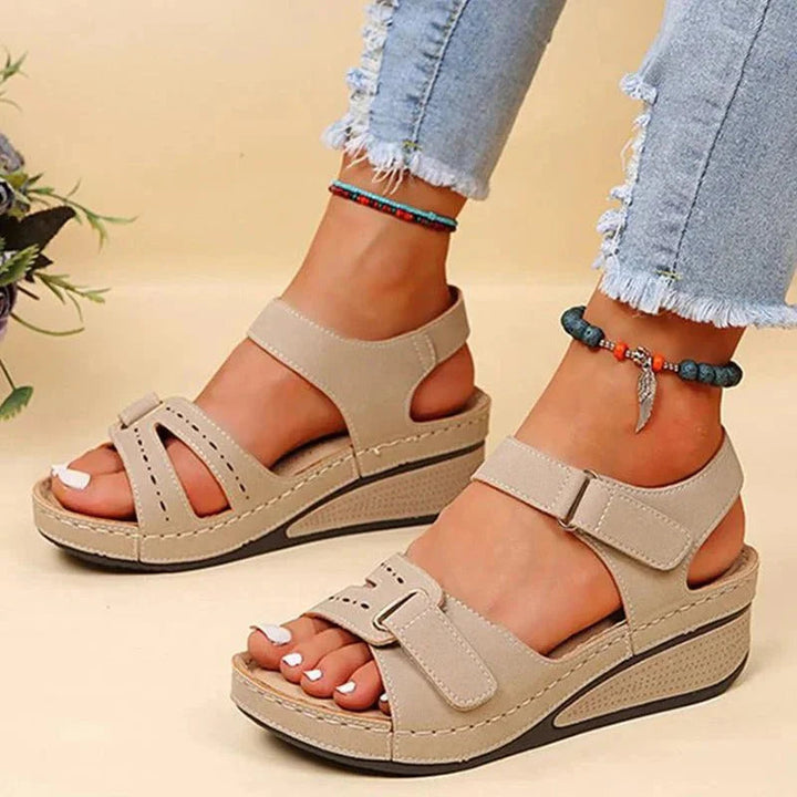 Women's Platform Sandals | Adjustable Strap & Open Toe | Comfortable Fit | Summer Style