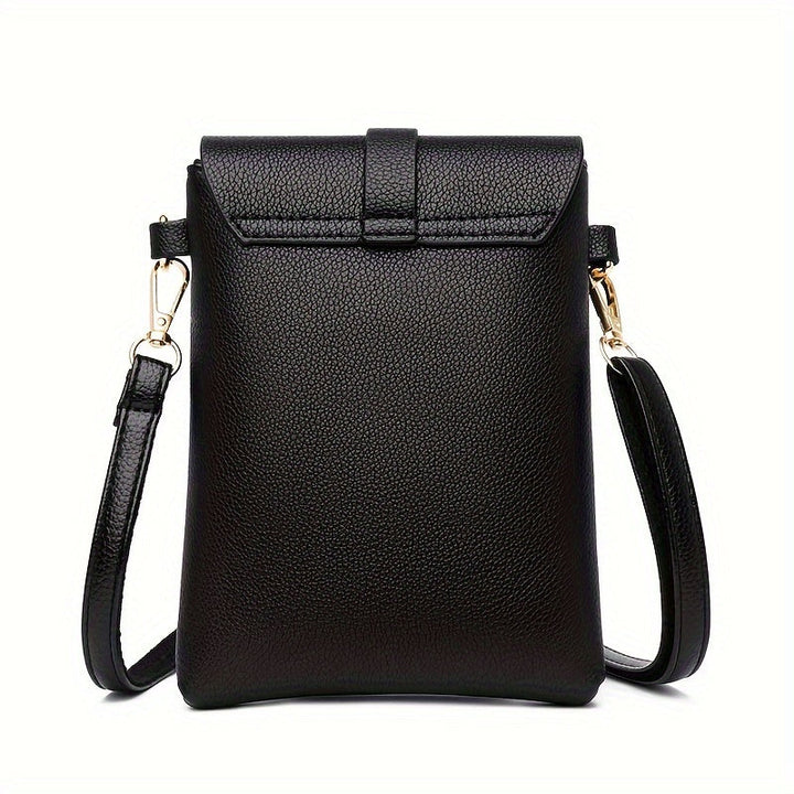 Men’s Crossbody Bag | Lightweight & Adjustable | Casual & Functional | Black PU Leather