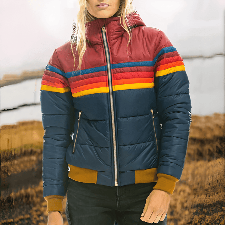 Women’s Winter Jacket | Windproof Design | Zip-Up with Pockets | Cotton-Polyeste