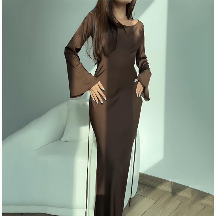 Women's Wedding Guest Dresses | Elegant Maxi Dress | Long Sleeve