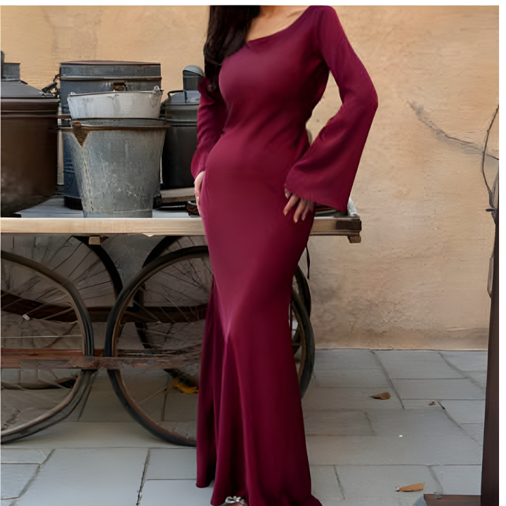 Women's Wedding Guest Dresses | Elegant Maxi Dress | Long Sleeve
