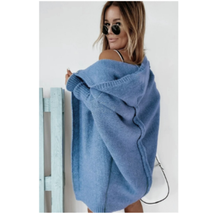 Women's Cardigan | Long Hooded Knit | Winter Clothing