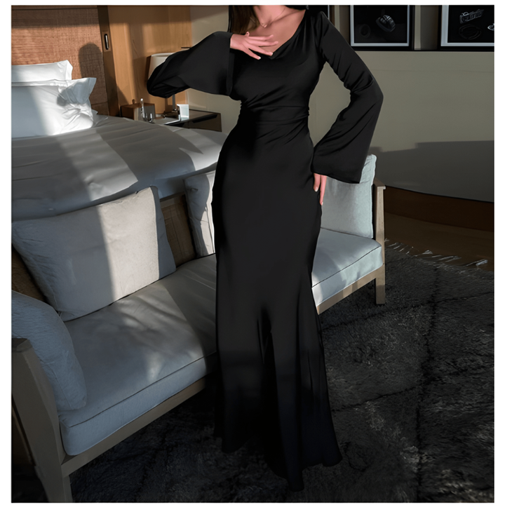 Women's Wedding Guest Dresses | Elegant Maxi Dress | Long Sleeve