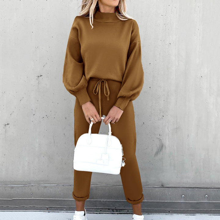 Women's Two-Piece Set | Loose Fit Sweatshirt & Pencil Pants | Casual Loungewear