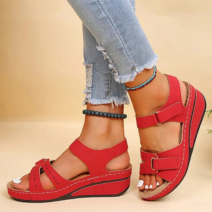 Women's Platform Sandals | Adjustable Strap & Open Toe | Comfortable Fit | Summer Style