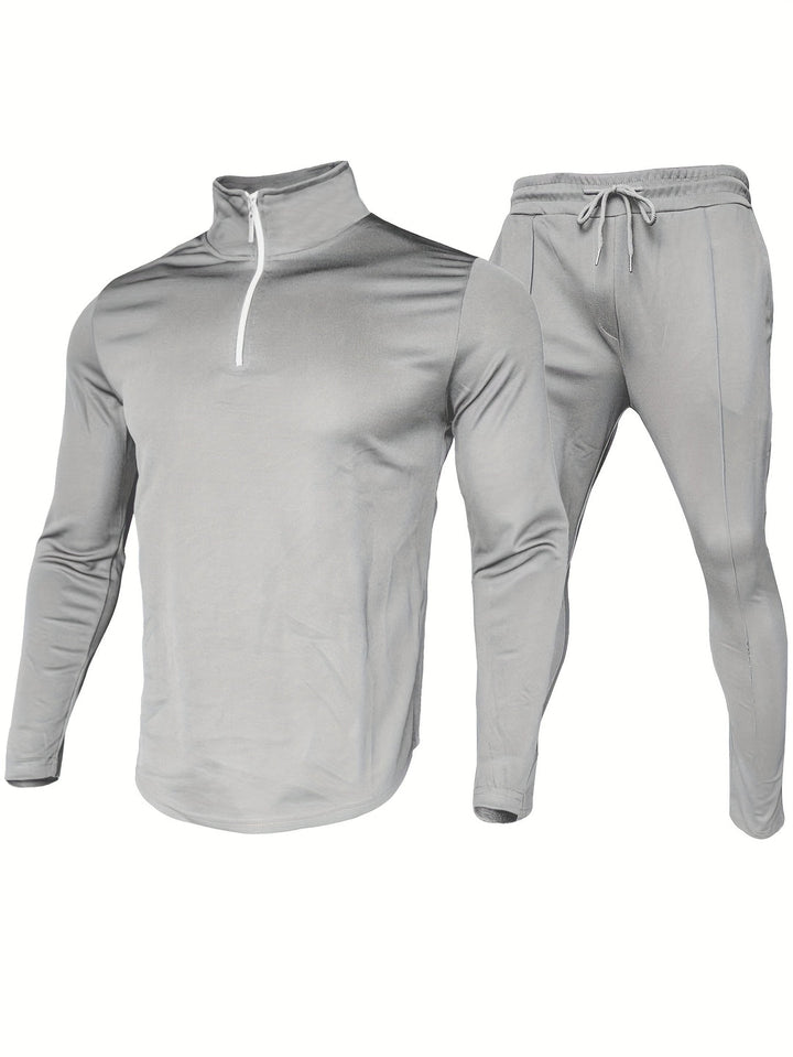 Men’s Tracksuit | 2-Piece Set with Zip & Drawstring | Sporty & Comfortable | Polyester