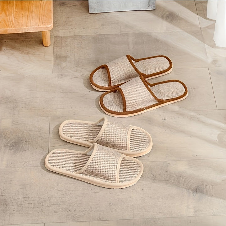 Men’s Slippers | Comfortable & Breathable | Indoor Use | Linen & EVA