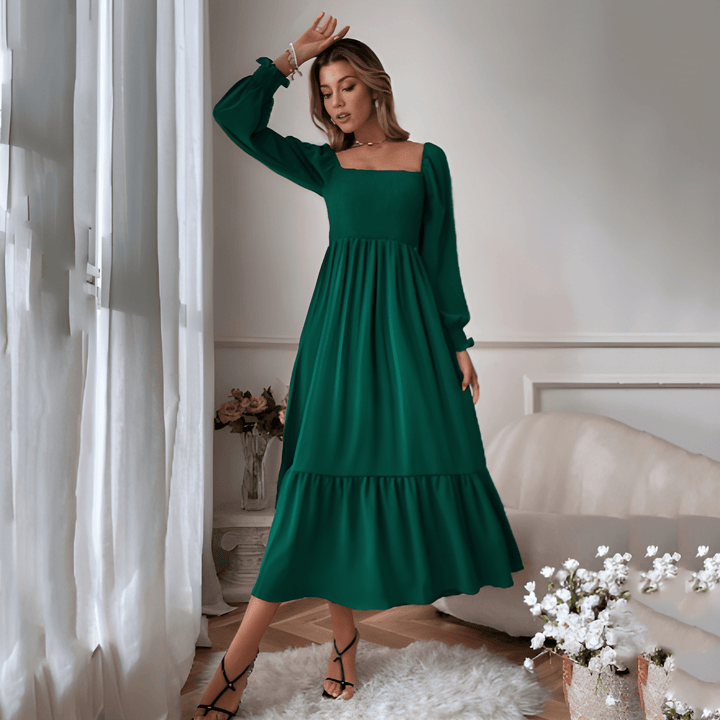 Women Dress | Long Sleeve | Flattering Silhouette | Autumn